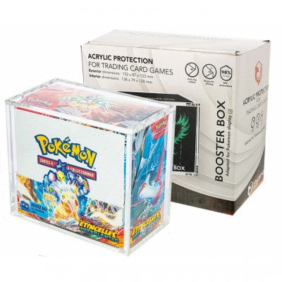 Phoenix Shield Boite de Rangement - Plexiglas Protection Acrylique pour Display Pokémon Booster (Fermeture Magnétique)