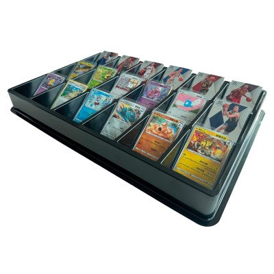 Phoenix Shield - Boite de Rangement - - PRÉSENTOIR D'EXPOSITION 18 CASES POUR CARTES EN TOPLOADER