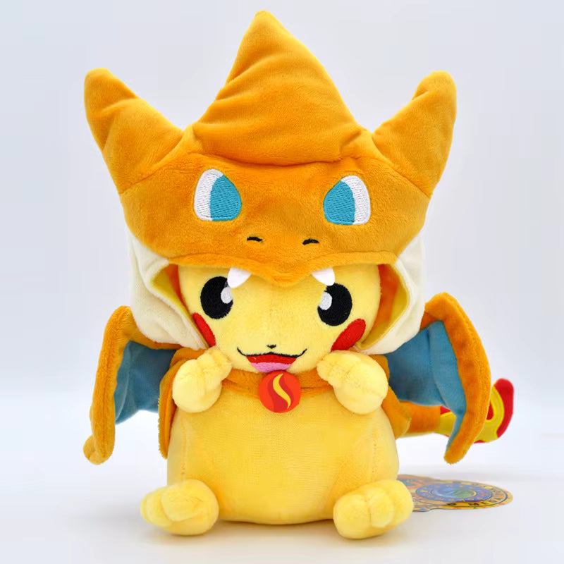 Pika poncho Dracaufeu Happy 20cm