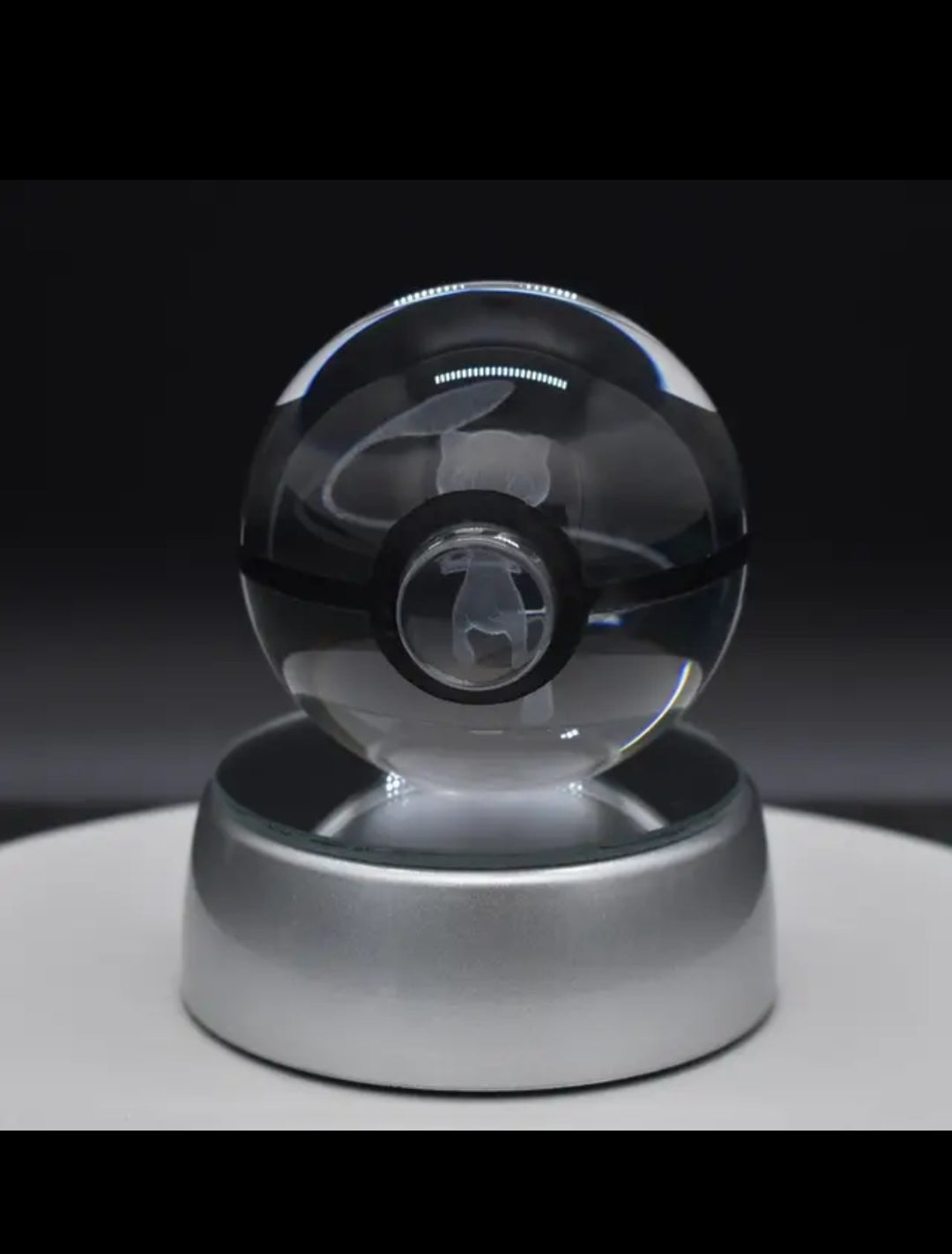 Poké Sphère Cristal 3D – Mew Édition Lumineuse