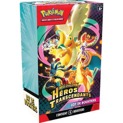 Pokemon - Bundle - 6 boosters - Bundle de 6 Boosters - ME2.5 Méga-Évolution - Héros Transcendants