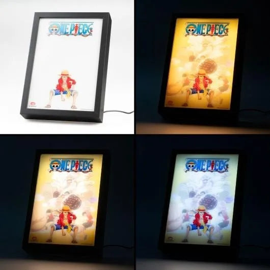 One Piece - Impression Encadrée LED "Monkey D. Luffy All Gear"
