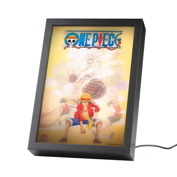 One Piece - Impression Encadrée LED "Monkey D. Luffy All Gear"