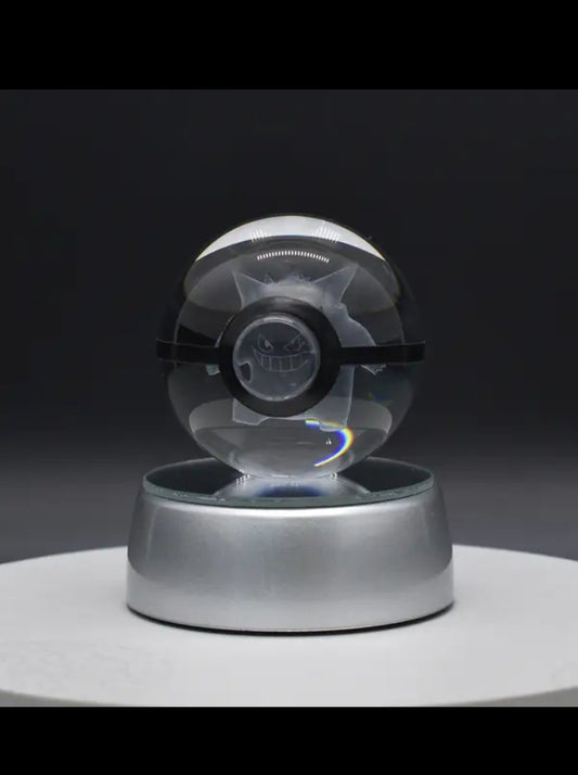 Poké Sphère Cristal 3D – Ectoplasma Édition Lumineuse