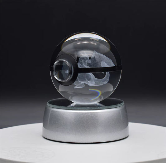 Poké Sphère Cristal 3D – Dracaufeu Édition Lumineuse
