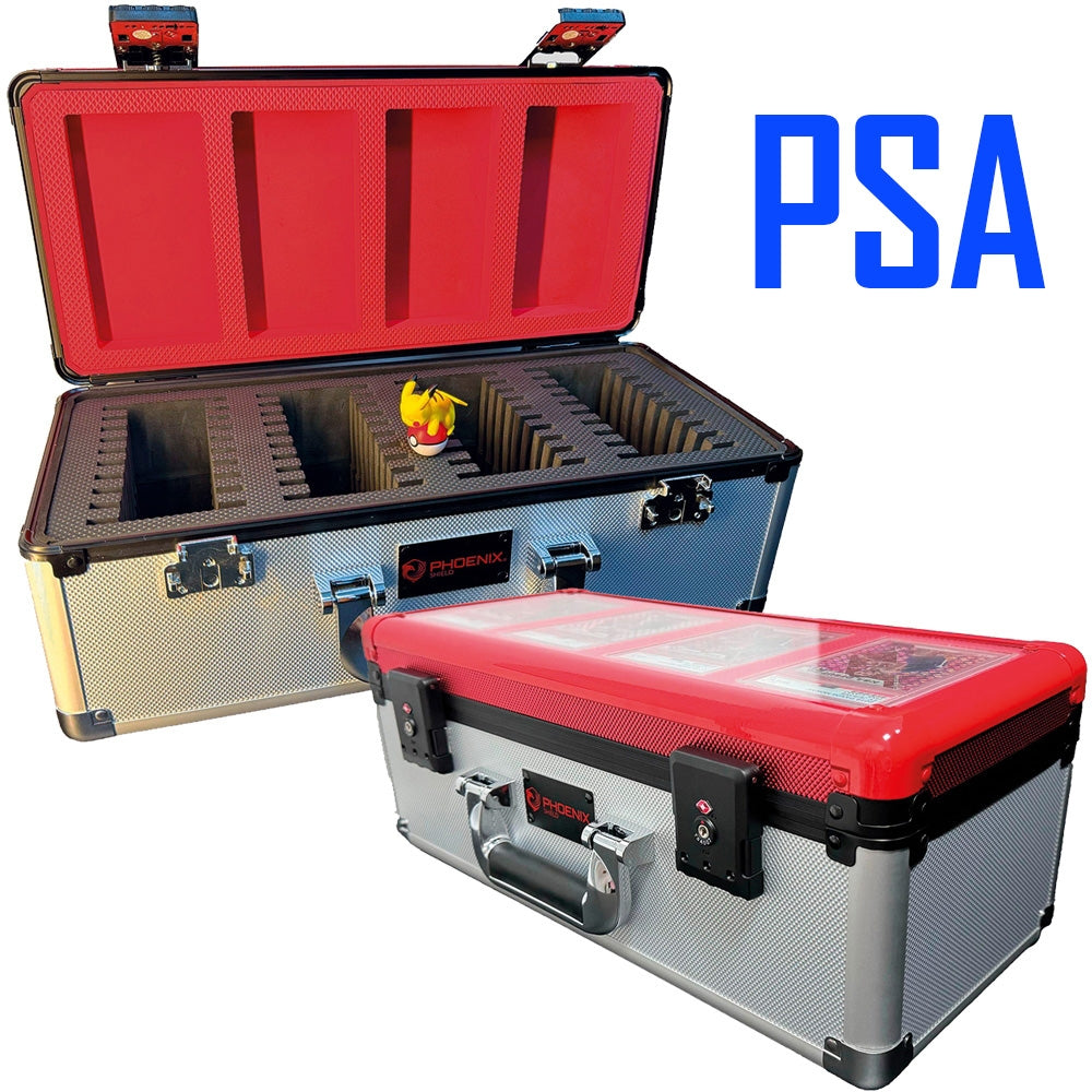 Phoenix Shield - Valise Rouge / Noire pour 36+4 cartes gradées PSA / Collect Aura