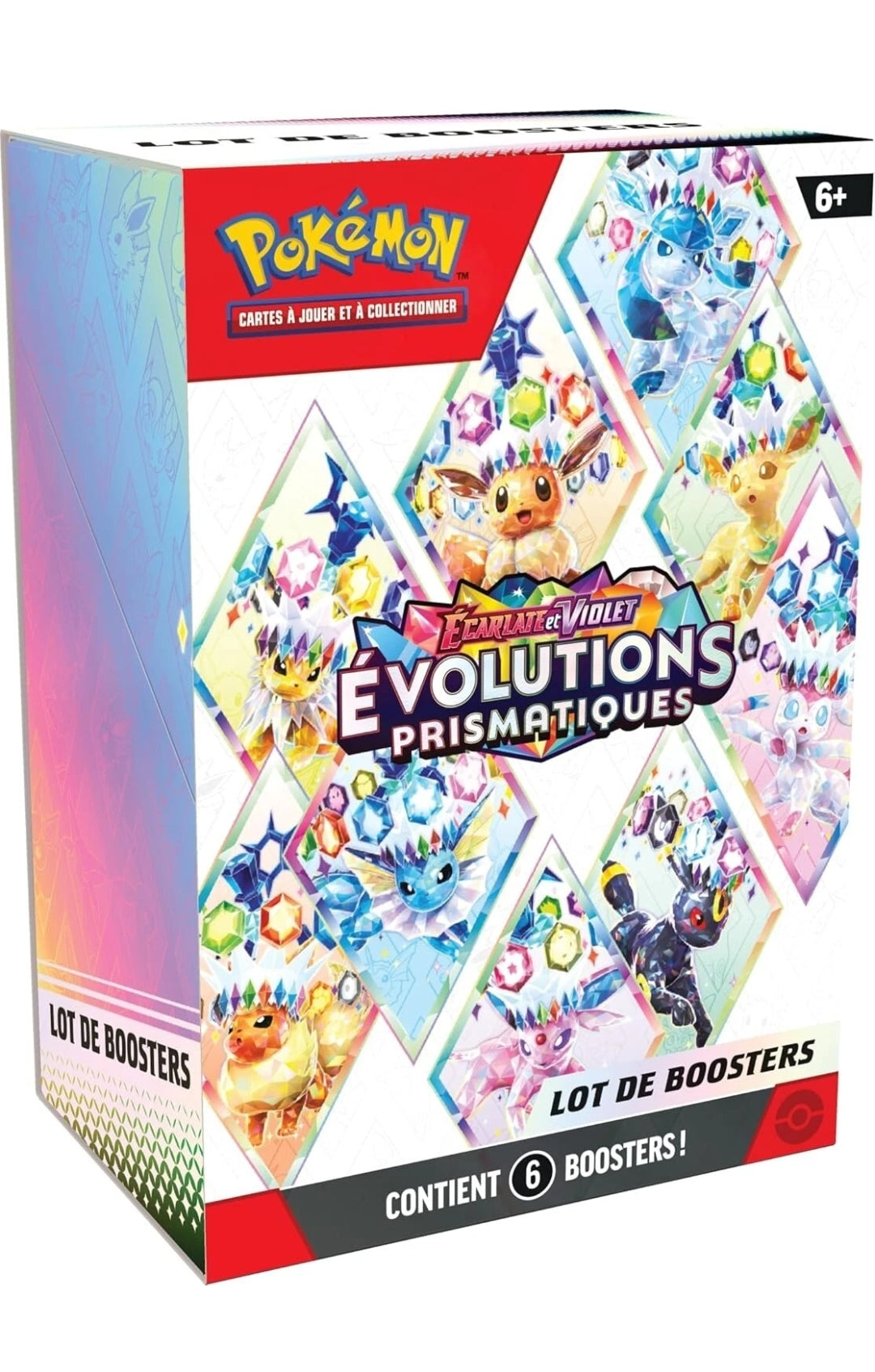 Pokemon Bundle 6 Boosters Packs EV8.5 Évolution Prismatique FR Scellé Neuf