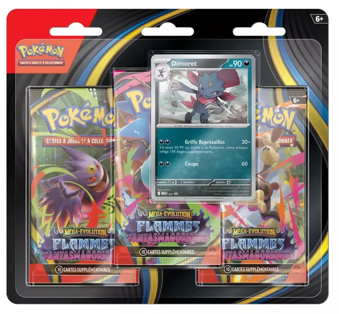 Pokémon - X1 Tripack Flammes Fantasmagoriques ME02 - FR