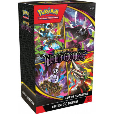 Bundle - 6 boosters - Bundle de 6 Boosters - ME05 Méga-Évolution - Nuit Noire