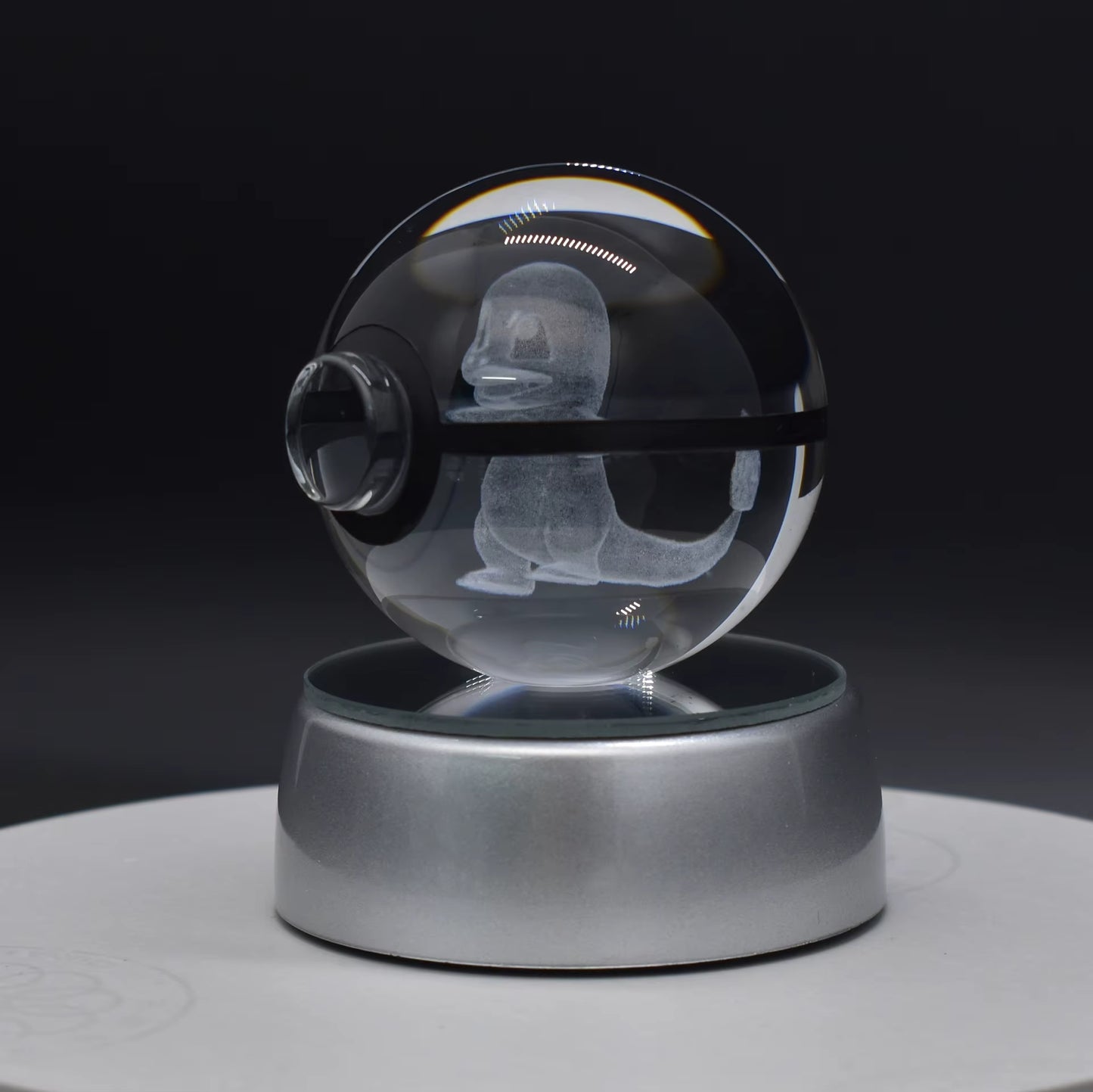Poké Sphère Cristal 3D – Salameche Édition Lumineuse