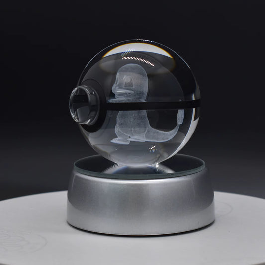 Poké Sphère Cristal 3D – Salameche Édition Lumineuse